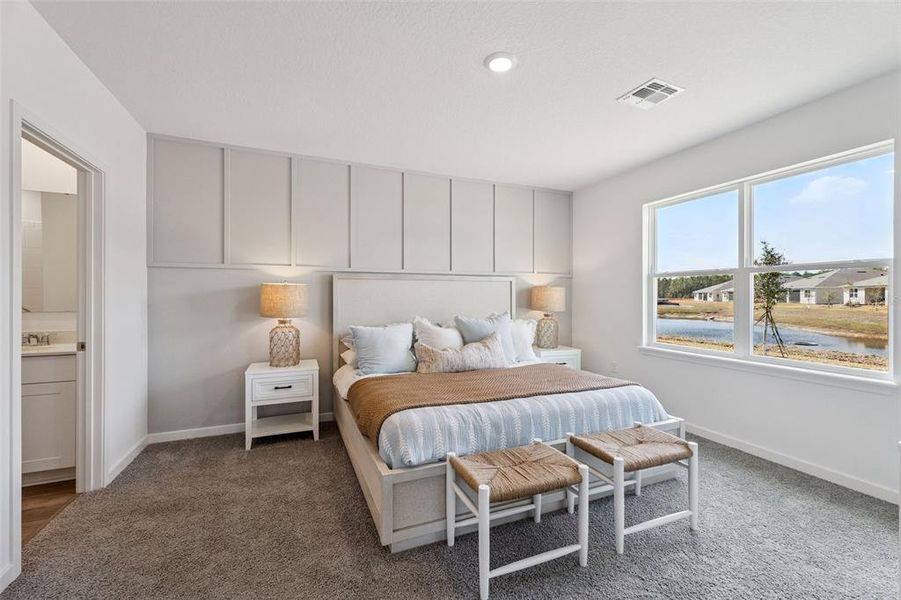 Furnished interior view inside a new home in Halifax Plantation Villas, Ormond Beach (Image 15).