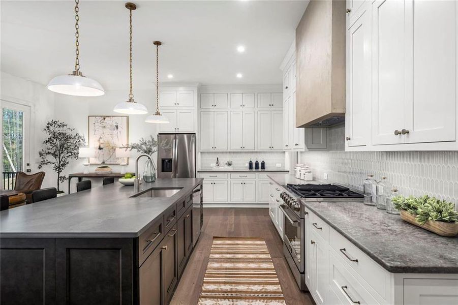 Furnished interior view inside a new home in , Acworth (Image 15). Furnished interior view inside a new home in , Acworth (Image 15).