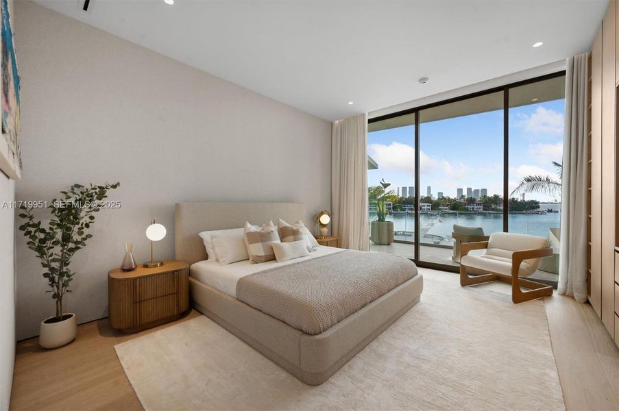 Furnished interior view inside a new home in , Miami Beach (Image 31).