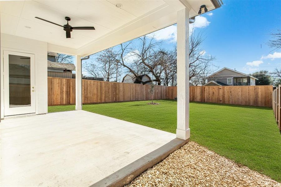 Relaxing back porch Relaxing back porch