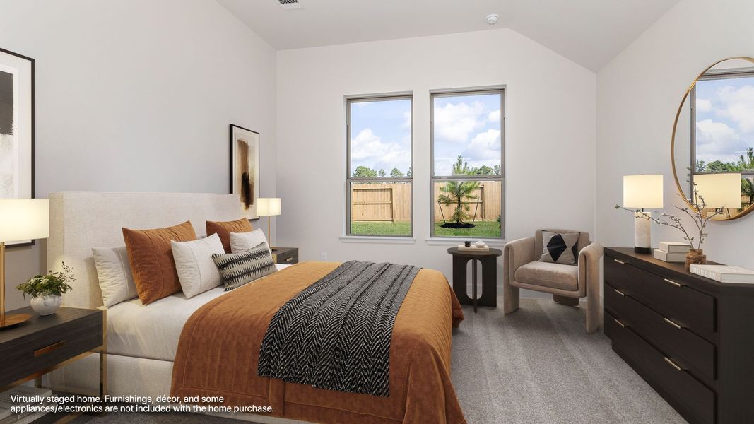 Furnished interior view inside a new home in The Woodlands Hills, Willis (Image 5).