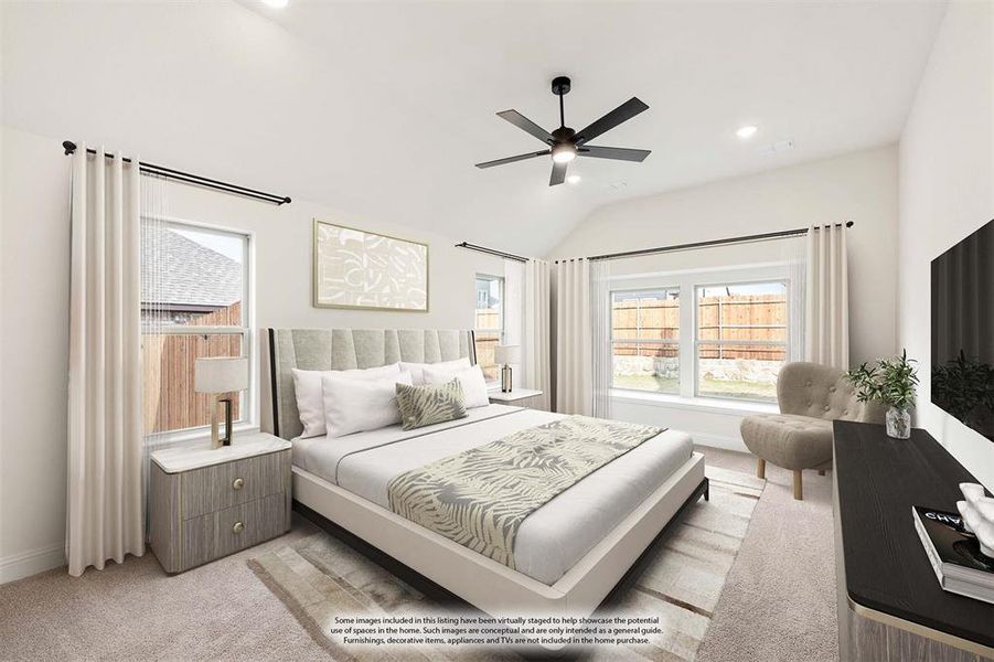 Furnished interior view inside a new home in Hunters Ridge, Crowley (Image 16).