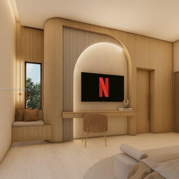 Furnished interior view inside a new home in , Lighthouse Point (Image 10).