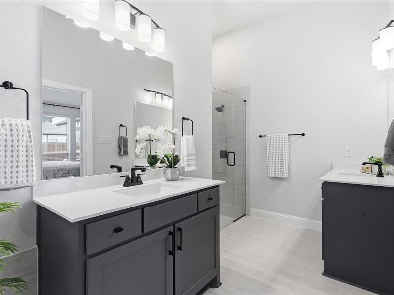 Furnished interior view inside a new home in , Mansfield (Image 15).