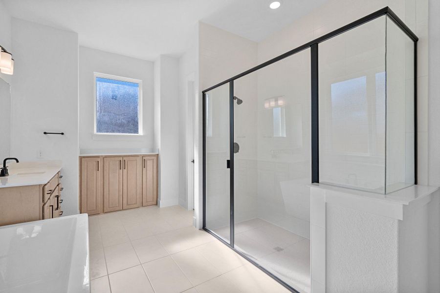 Walk-in shower in Primary Bath