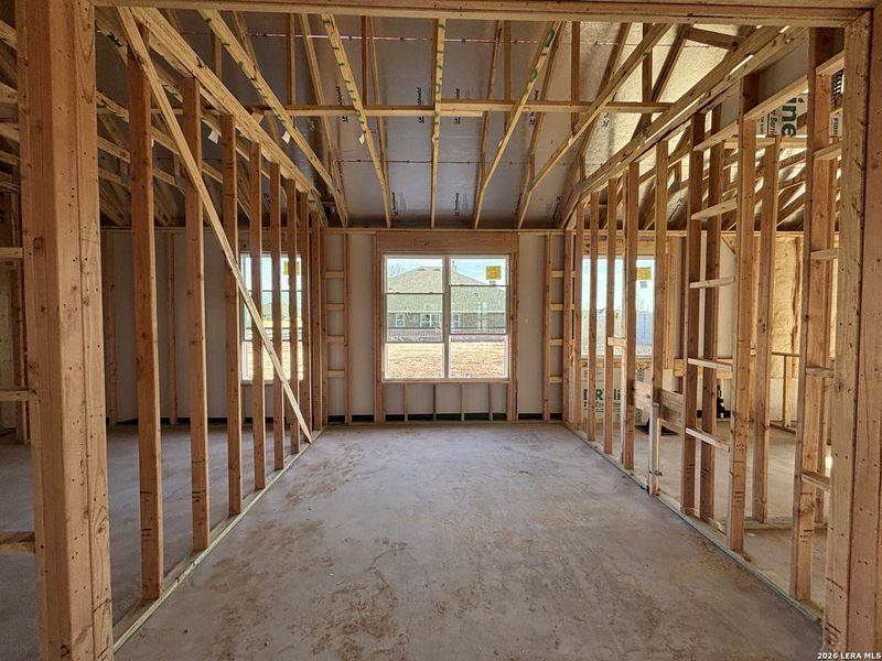 In-progress construction of a new home in The Heritage at Saddlebrook Ranch 70's, Schertz, TX (Image 31).