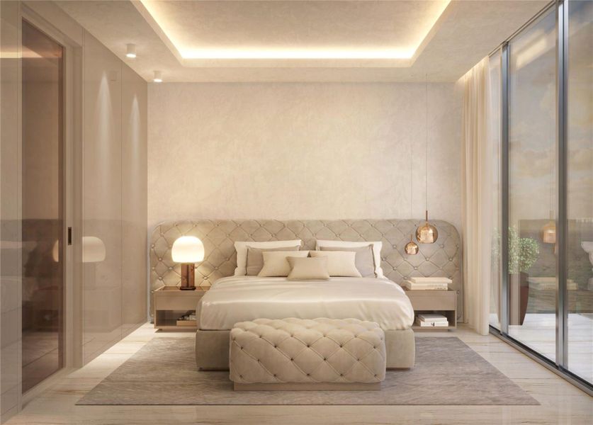 Furnished interior view inside a new home in , Hollywood (Image 15).