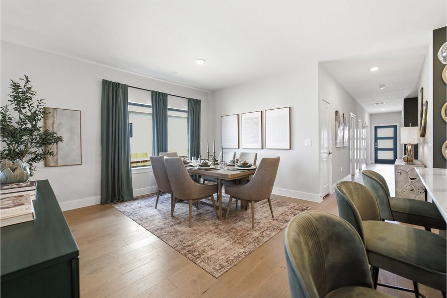 Furnished interior view inside a new home in Sunfield, Buda (Image 10).
