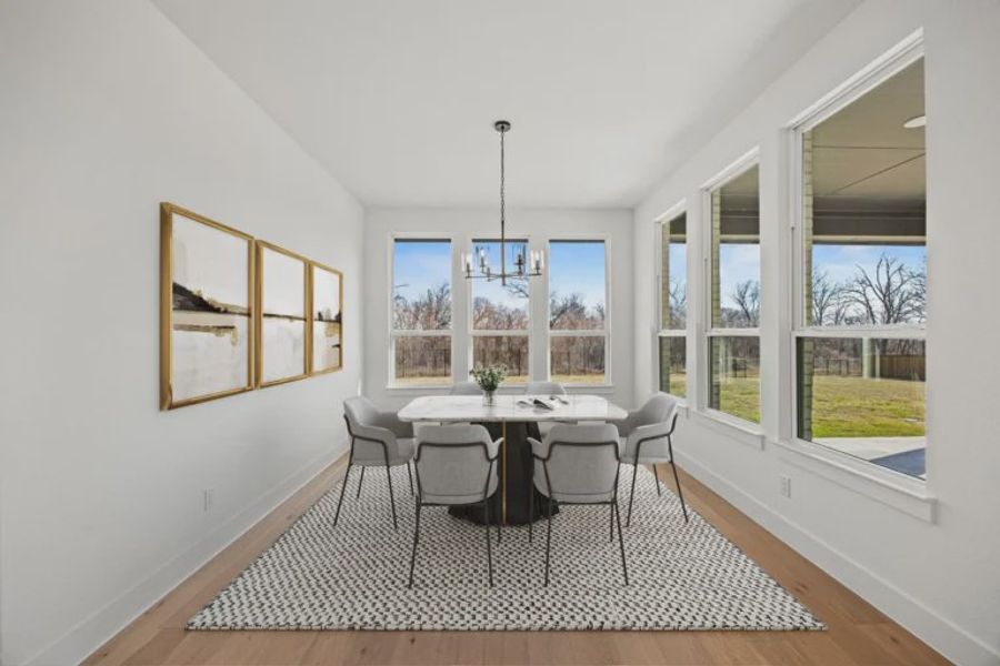 Furnished interior view inside a new home in Chatham Reserve, Providence Village (Image 8).