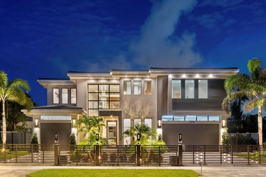 Front exterior of a new home in , Boca Raton, FL, highlighting curb appeal (Image 2). Front exterior of a new home in , Boca Raton, FL, highlighting curb appeal (Image 2).
