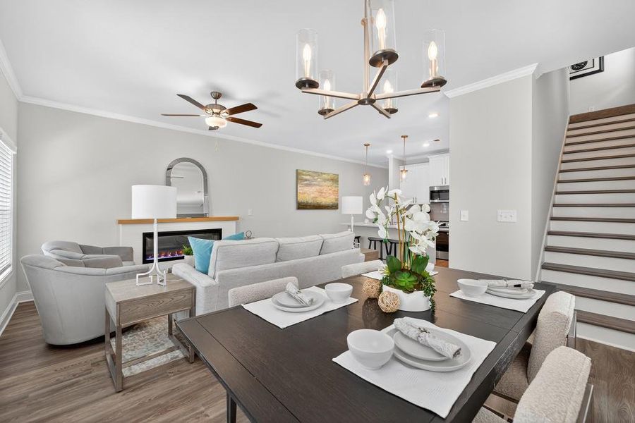 Furnished interior view inside a new home in Medlock Park, Austell (Image 10).