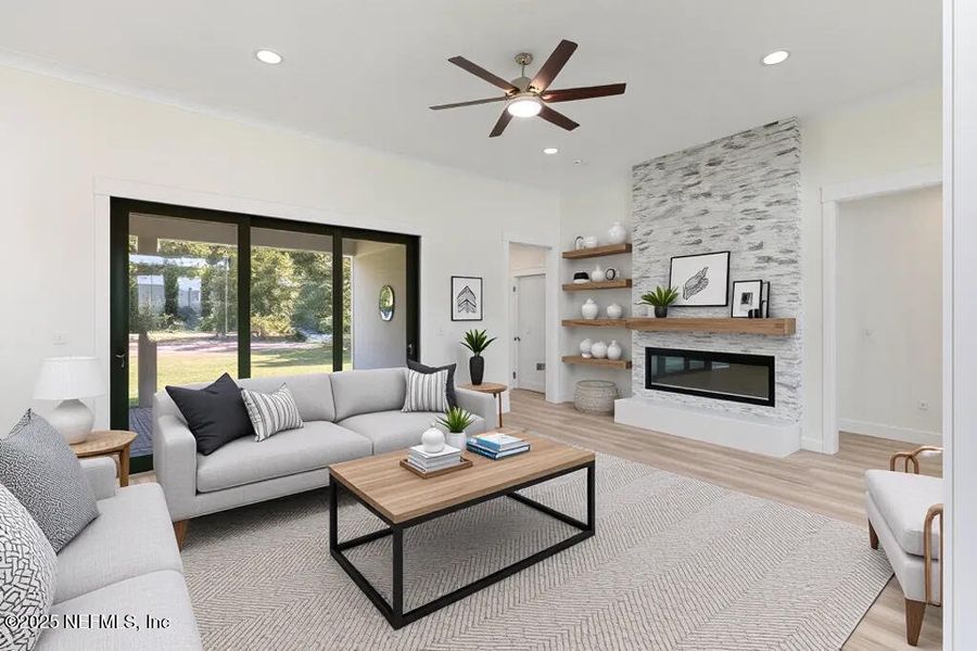 Furnished interior view inside a new home in , Jacksonville (Image 14).