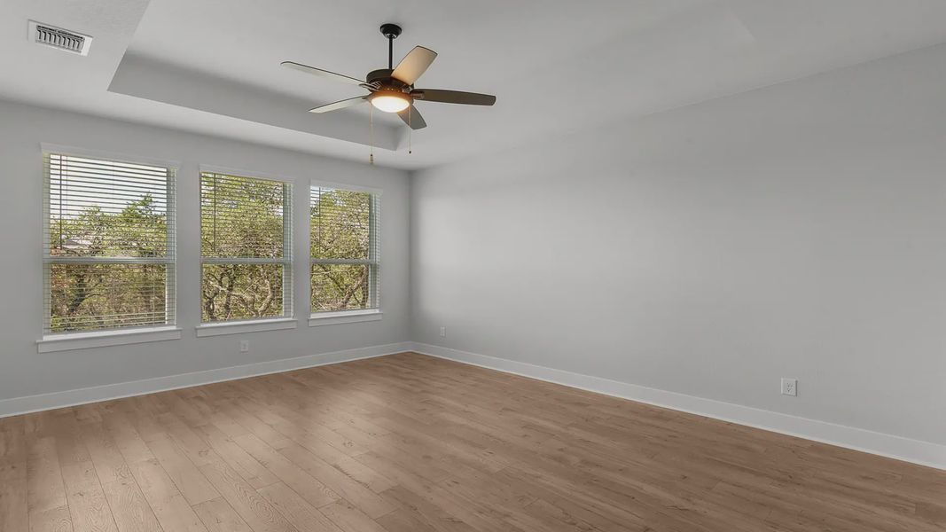 Representative unfurnished interior of a home built from the Mariah by Chesmar Homes in Newhaven, Manor (Image 16).