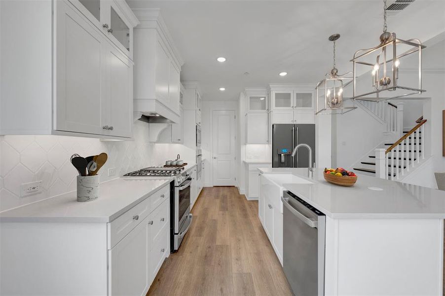 Furnished interior view inside a new home in Kreymer at the Park, Wylie (Image 17).
