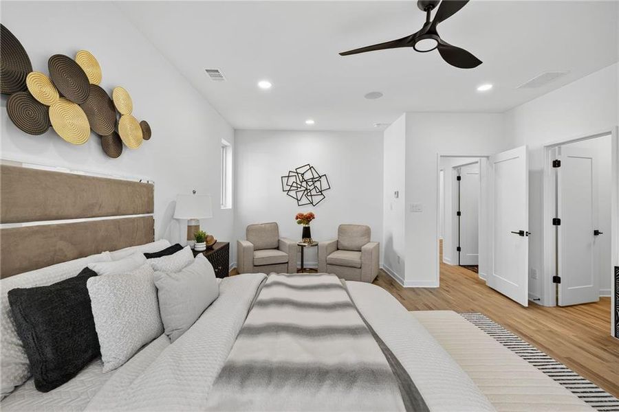 Furnished interior view inside a new home in , Atlanta (Image 17).