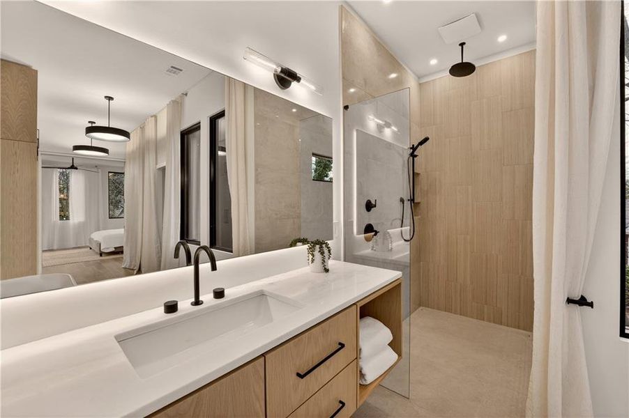 Furnished interior view inside a new home in , Atlanta (Image 16).