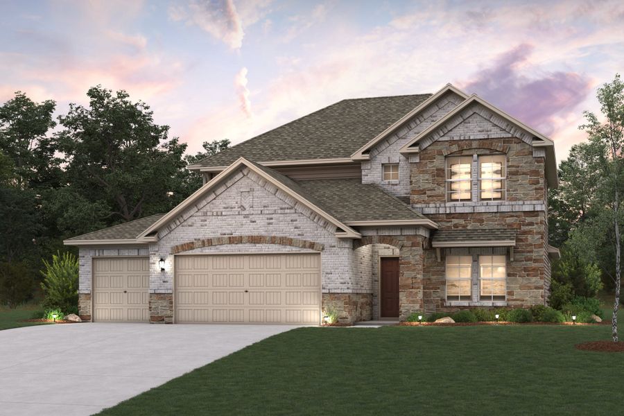 A house with a garage. A house with a garage.