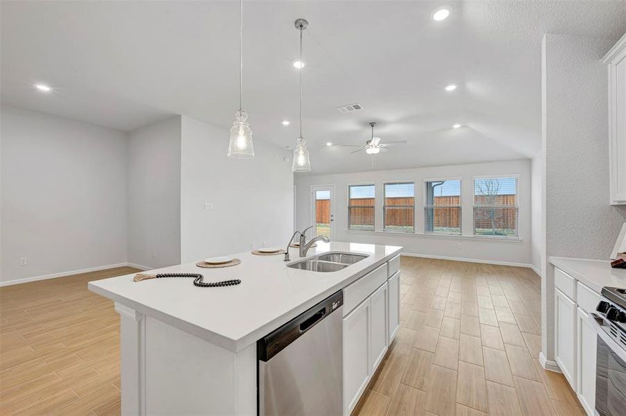 Furnished interior view inside a new home in Mobberly Farms, Pilot Point (Image 5).