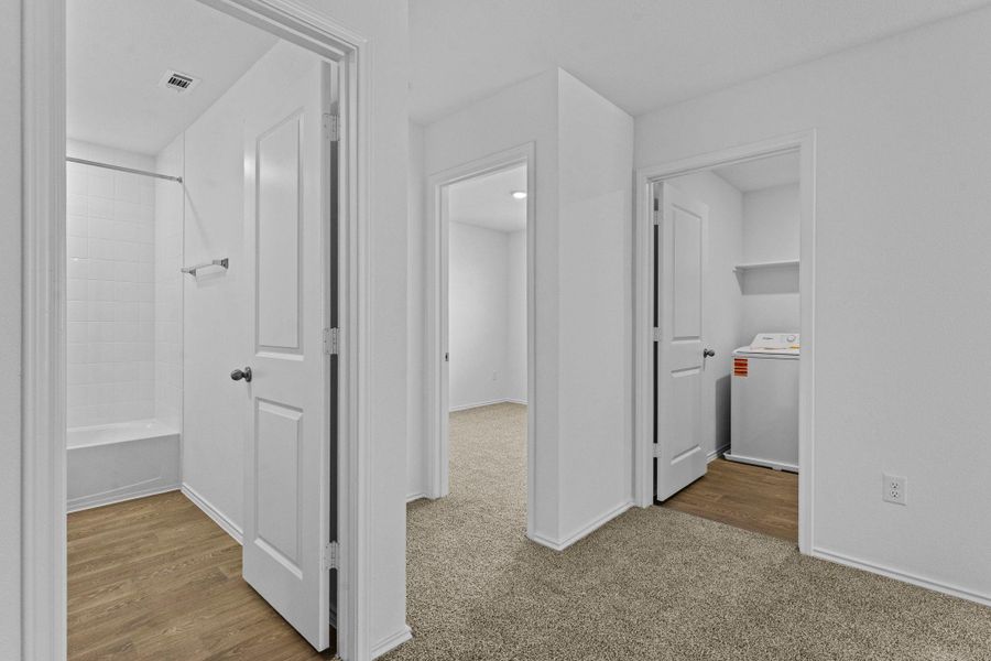 Spacious, unfurnished interior of a new home in Prairie Lakes, Buda (Image 15).