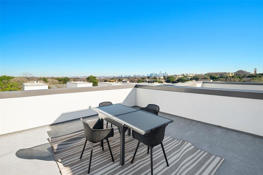 View of patio / terrace featuring a balcony