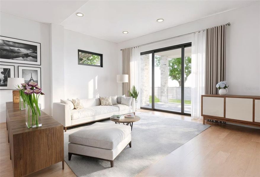 Furnished interior view inside a new home in , Tampa (Image 9).