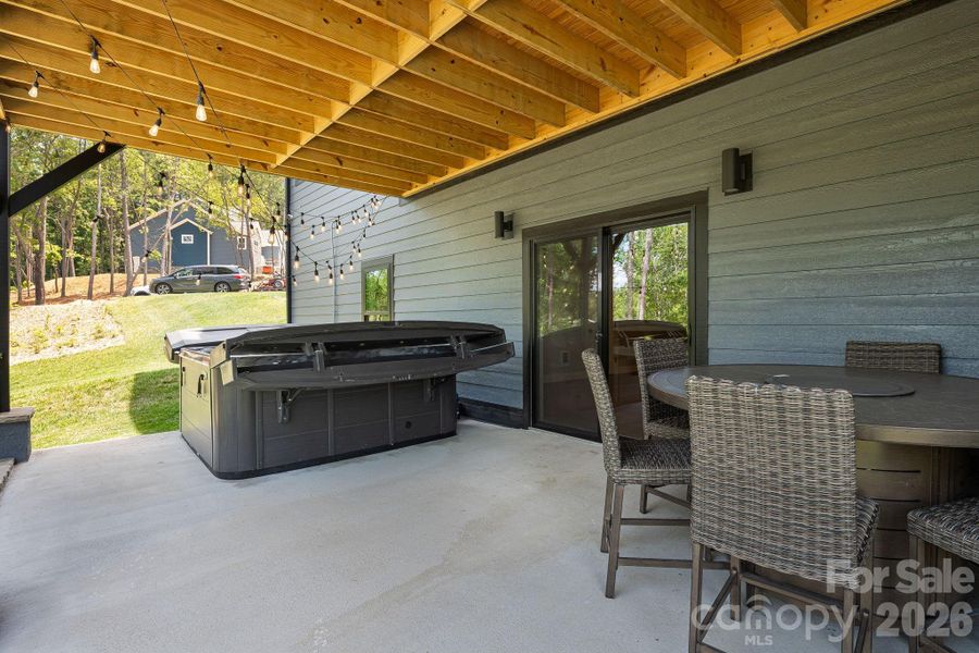 Lower patio