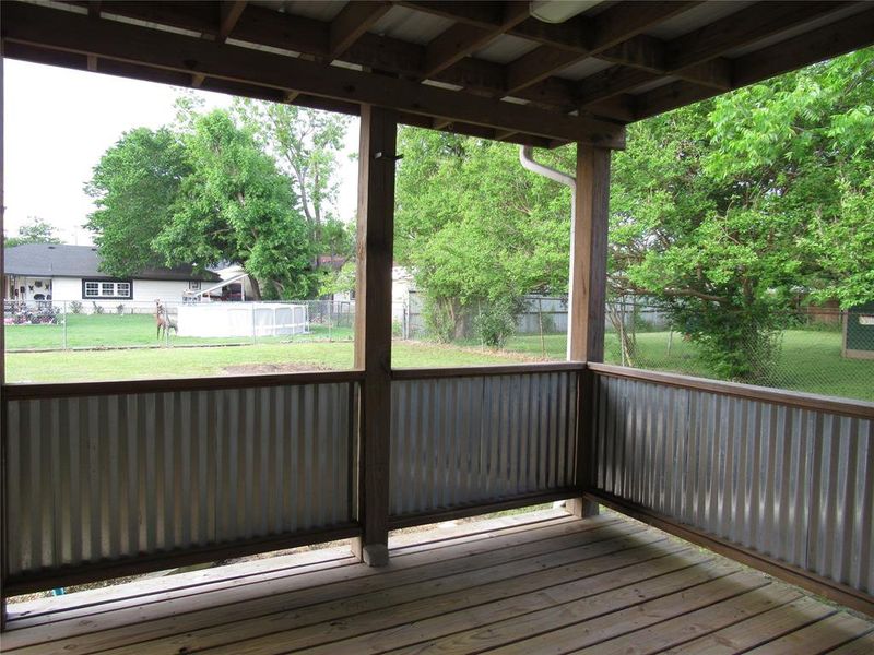 Covered Back Porch