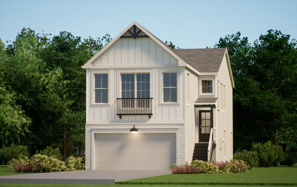 Representative exterior photo of a completed home built from the The Langdon by Rosehaven Homes in Magnolia Village, San Antonio, TX (Image 4).