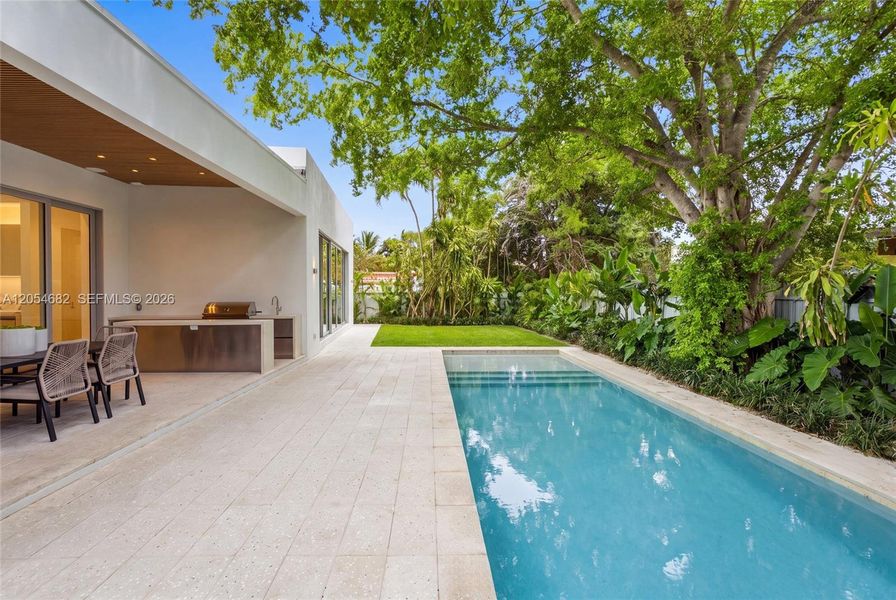 Exterior details and patio area of a home in , Miami Springs (Image 27). Exterior details and patio area of a home in , Miami Springs (Image 27).