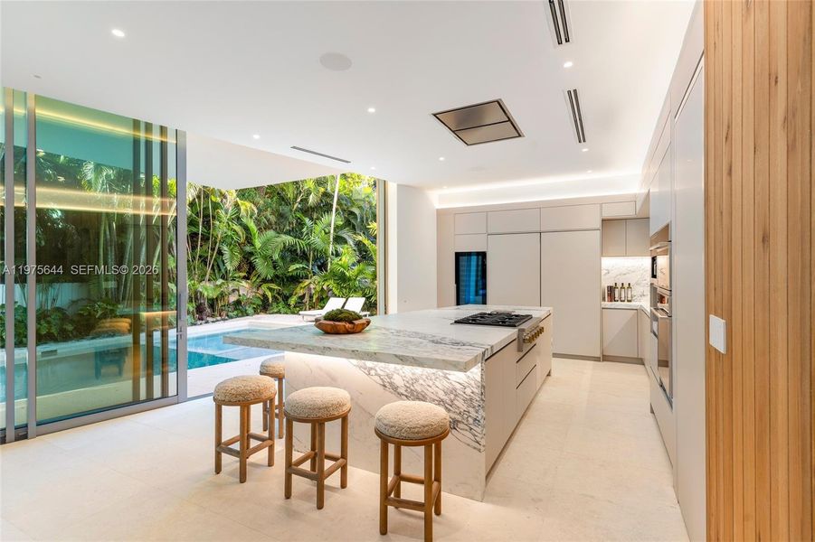 Furnished interior view inside a new home in , Miami (Image 10).