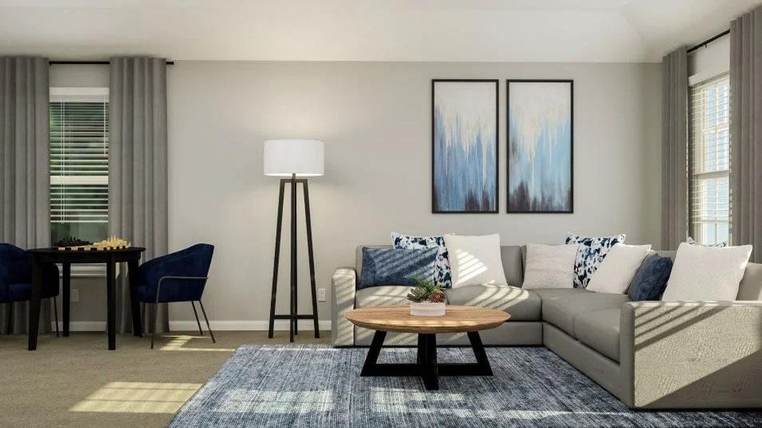 Furnished interior view inside a new home in Meadowlark Preserve, Pflugerville (Image 14).