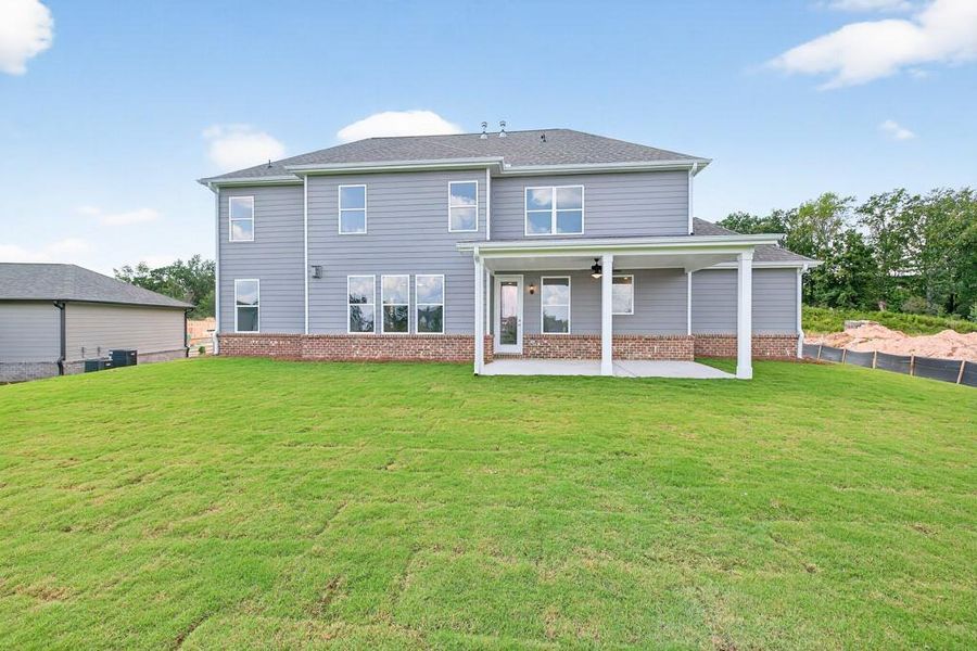 Exterior details and patio area of a home in The Manor at Gainesville Township, Gainesville (Image 28). Exterior details and patio area of a home in The Manor at Gainesville Township, Gainesville (Image 28).