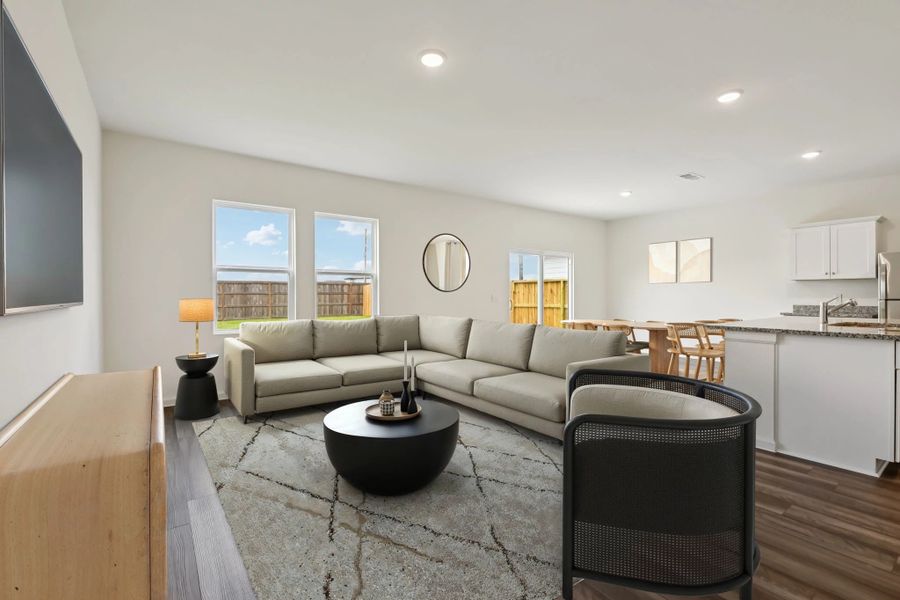 Representative furnished interior of a home built from the Magellan by Starlight Homes in Crossing at Givhans, Ridgeville (Image 6).