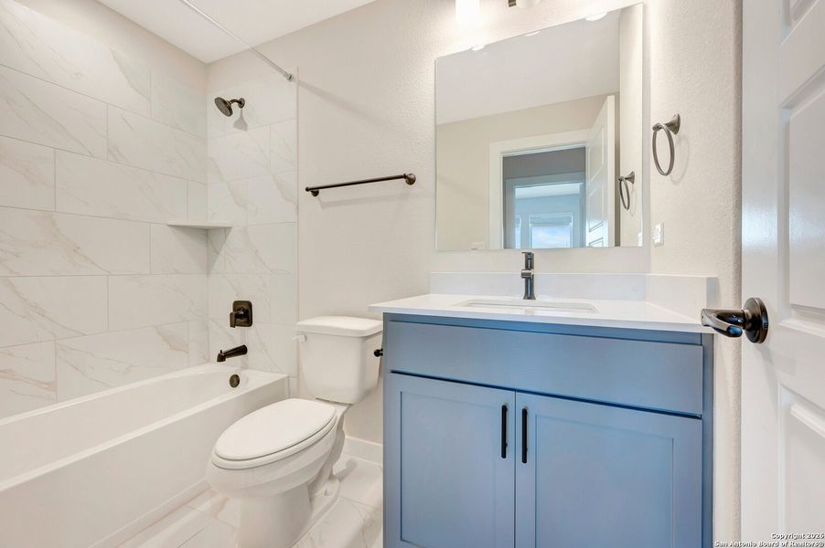 Furnished interior view inside a new home in , New Braunfels (Image 8).