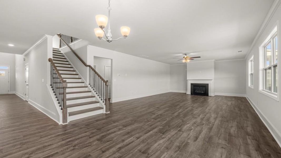 Spacious, unfurnished interior of a new home in Hamptons at Riverwood East, Dallas (Image 16).