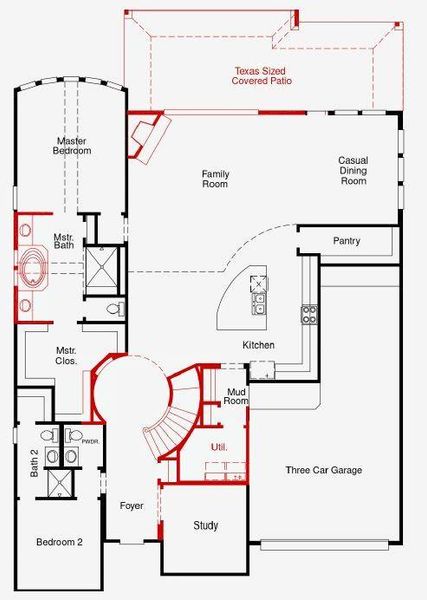 2D floor plan layout of this home in Valencia, Manvel, TX (Image 3). 2D floor plan layout of this home in Valencia, Manvel, TX (Image 3).