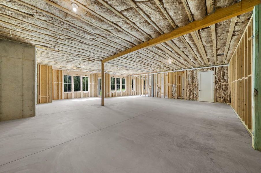 In-progress construction of a new home in , Alpharetta, GA (Image 74).