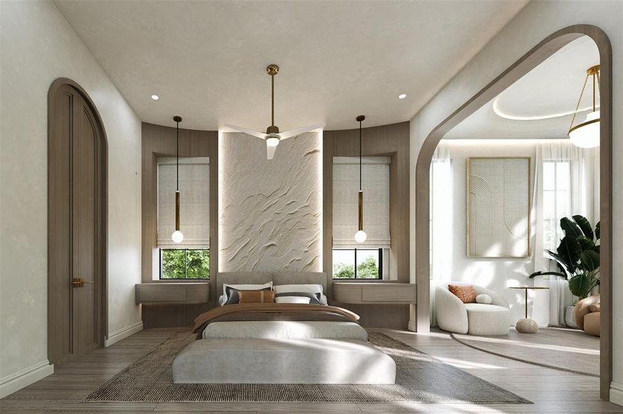Furnished interior view inside a new home in , Dallas (Image 35).
