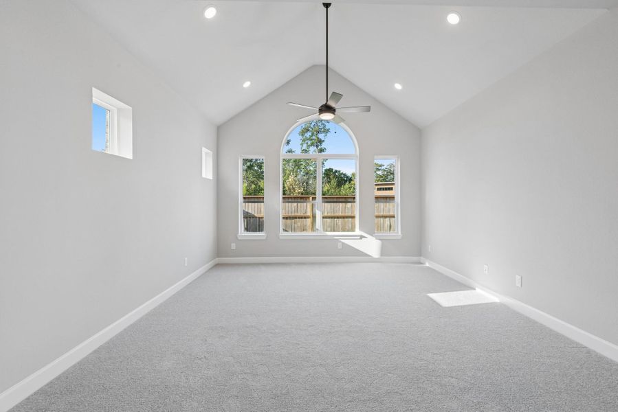 Spacious, unfurnished interior of a new home in Grand Central Park 55' Homesites, Conroe (Image 9). Spacious, unfurnished interior of a new home in Grand Central Park 55' Homesites, Conroe (Image 9).