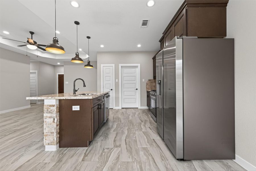 Furnished interior view inside a new home in , Cleveland (Image 7).