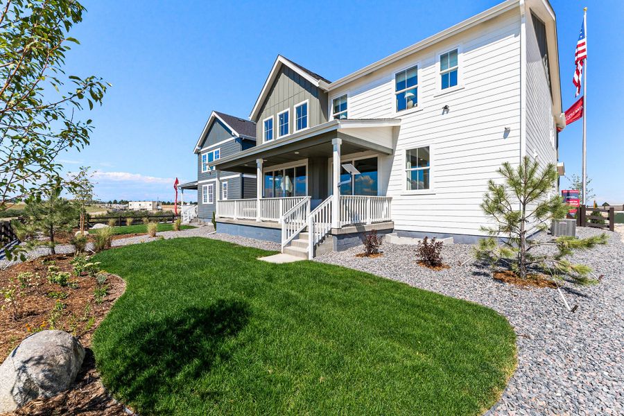 Representative exterior photo of a completed home built from the Fairmount | A Multi-Gen Home by Taylor Morrison in Macanta City Collection, Castle Rock, CO (Image 26).