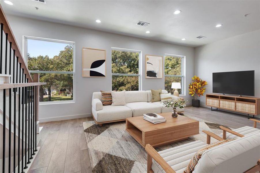 Furnished interior view inside a new home in , Irving (Image 15).