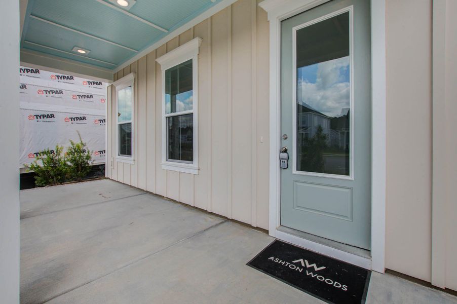 Exterior details and patio area of a home in Midtown at Nexton, Summerville (Image 1). Exterior details and patio area of a home in Midtown at Nexton, Summerville (Image 1).