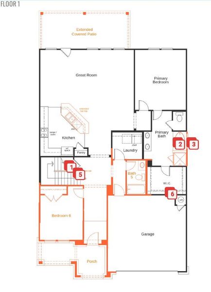 2D floor plan layout of this home in Salerno - Classic Collection, Round Rock, TX (Image 3). 2D floor plan layout of this home in Salerno - Classic Collection, Round Rock, TX (Image 3).