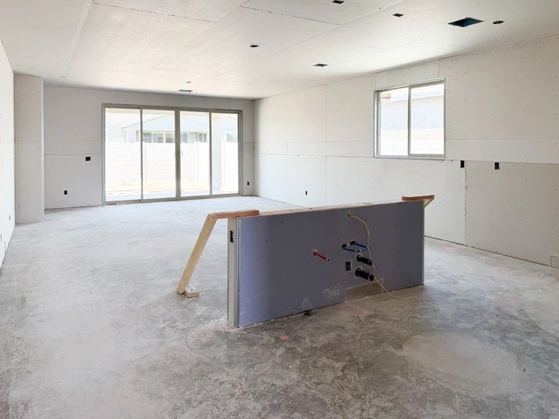 Kitchen and great room