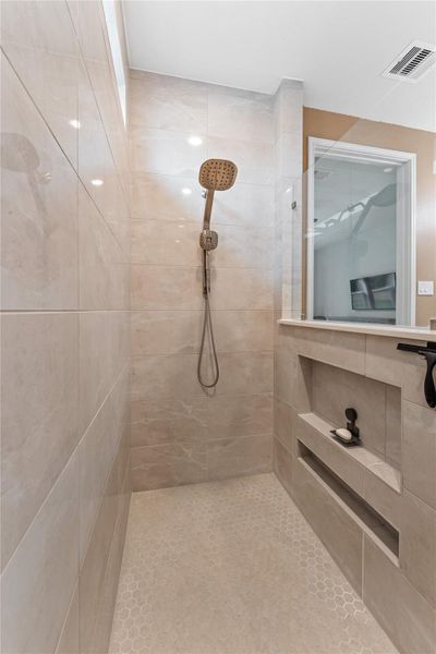 Huge walk in shower