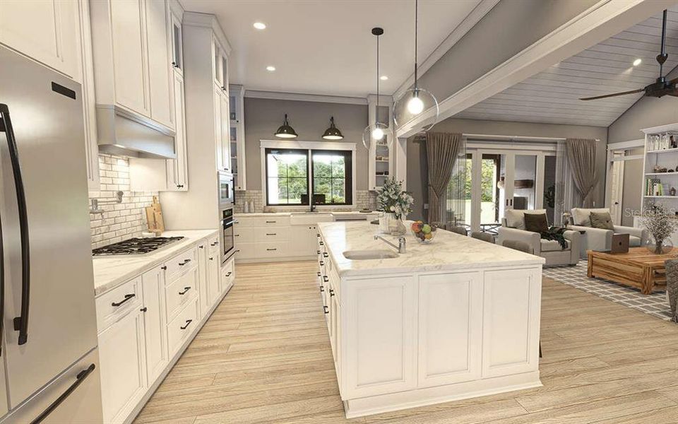 Furnished interior view inside a new home in , Dade City (Image 11).