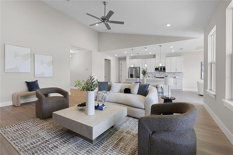 Furnished interior view inside a new home in , Orlando (Image 10). Furnished interior view inside a new home in , Orlando (Image 10).