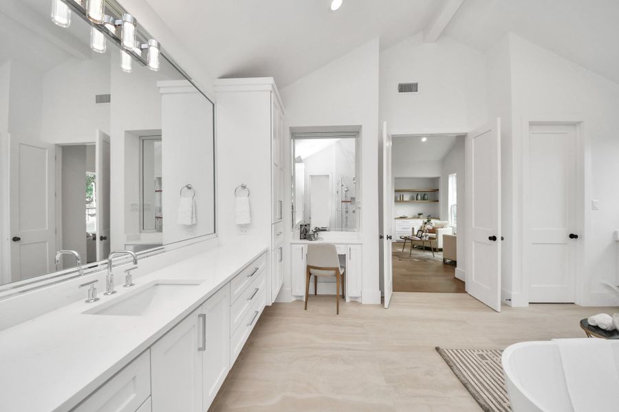 Furnished interior view inside a new home in , Houston (Image 16).