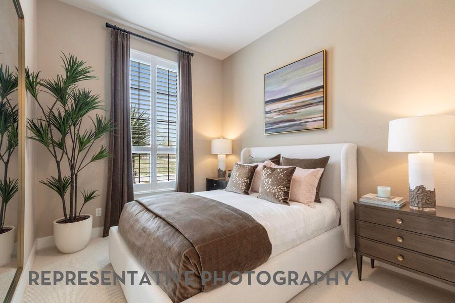 Furnished interior view inside a new home in Santa Rita Ranch, Liberty Hill (Image 24). Furnished interior view inside a new home in Santa Rita Ranch, Liberty Hill (Image 24).